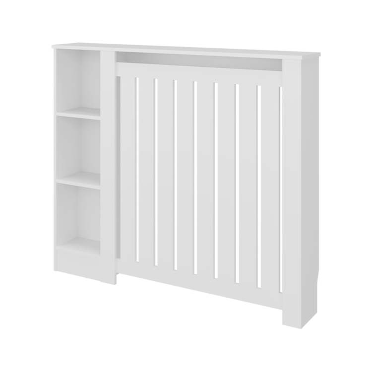 White Radiator Cover With Storage