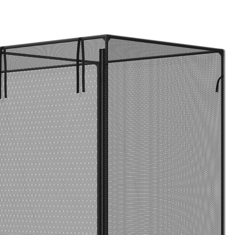 Outsunny 6' X 3' Crop Cage, Plant Protection Tent With Zippered Doors For Vegetable Garden, Backyard, Black