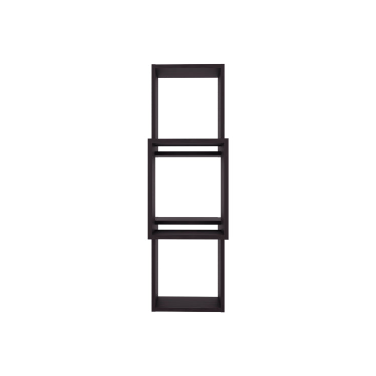 Seyner 3 Cube Wall Shelf, Open Storage And Display Shelves For Living Room Decor Or Office Decor, Black