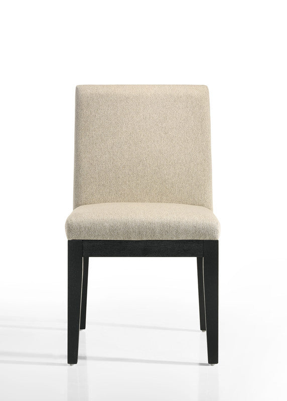 Jacopo Set Of 2 Beige Contemporary Fabric 19"W Dining Chair