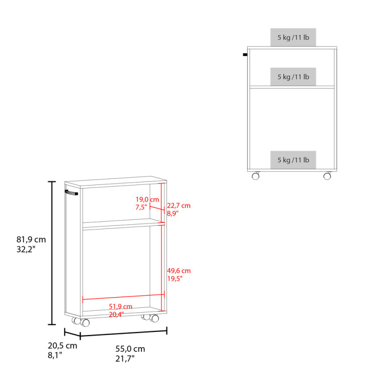 Datto Storage Cart, White