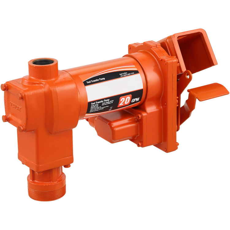 Fuel Transfer Pump, 12V Dc 20 Gpm 1 4 Hp, Gasoline Extractor Pump With Automatic Nozzle, Discharge Hose & Suction Pipe For Gasoline, Diesel, Kerosene, Ethanol & Methanol Blends, And Biodiesel