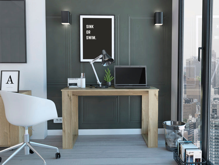 Oviedo 120 Writing Desk, Four Legs Light Oak