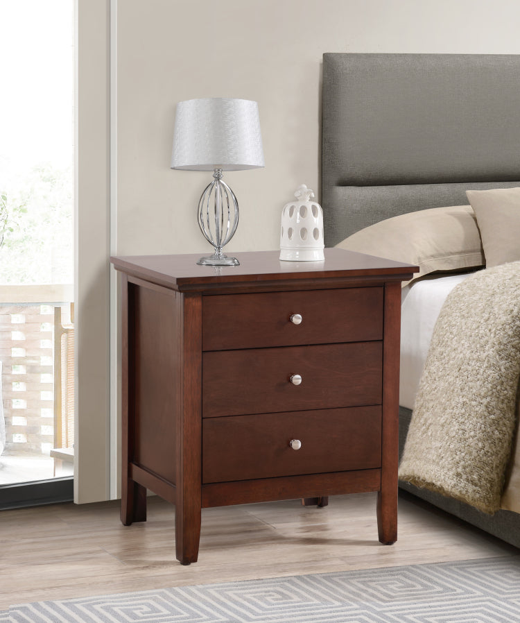 Hammond G5425 N 3 Drawer Nightstand , Cappuccino