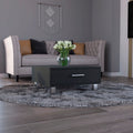 Beijing Coffee Table, One Drawer, Four Legs Black