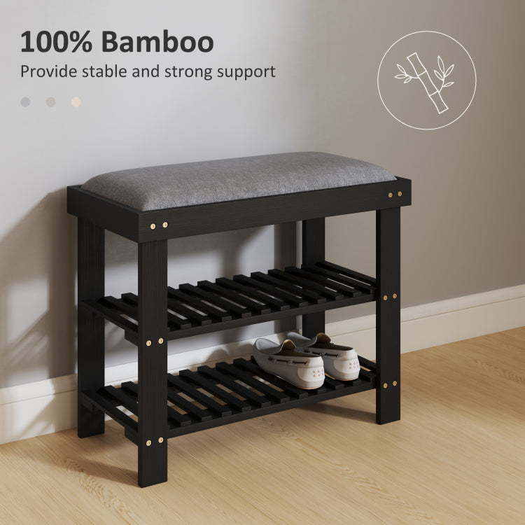 Shoe Organizer,Shoe Storage Bench,3 Tier Entryway Bench