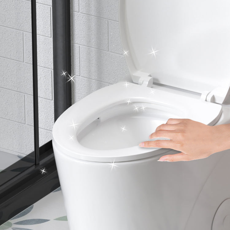 1.1 1.6 Gpf Tornado Flush One Piece Toilet For Bathrooms,Siphonic S Trap 12",Elongated Bowl With Soft Close Seat,Powerful Dual Flush Map 1000G,Comfort Chair Seat Ada Height 17",Glossy White Gw 001