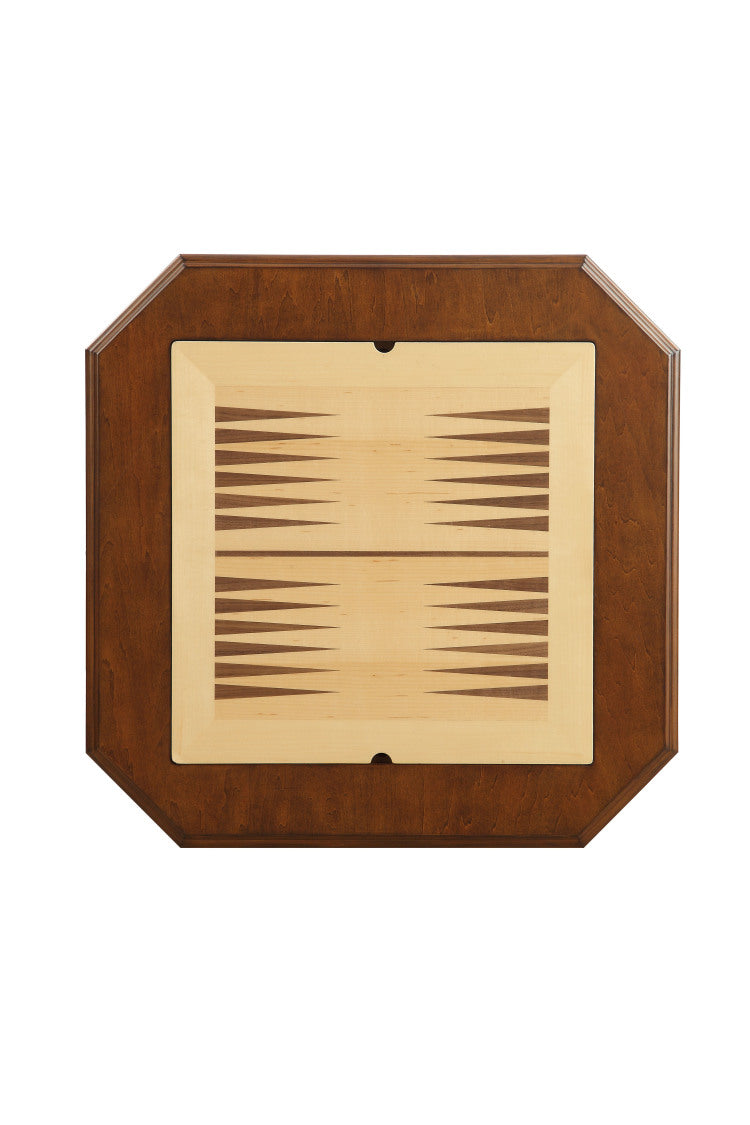 Bishop Cherry Finish Reversible Chess Checker Game Table W Game Tray Chess Fingures Not Included