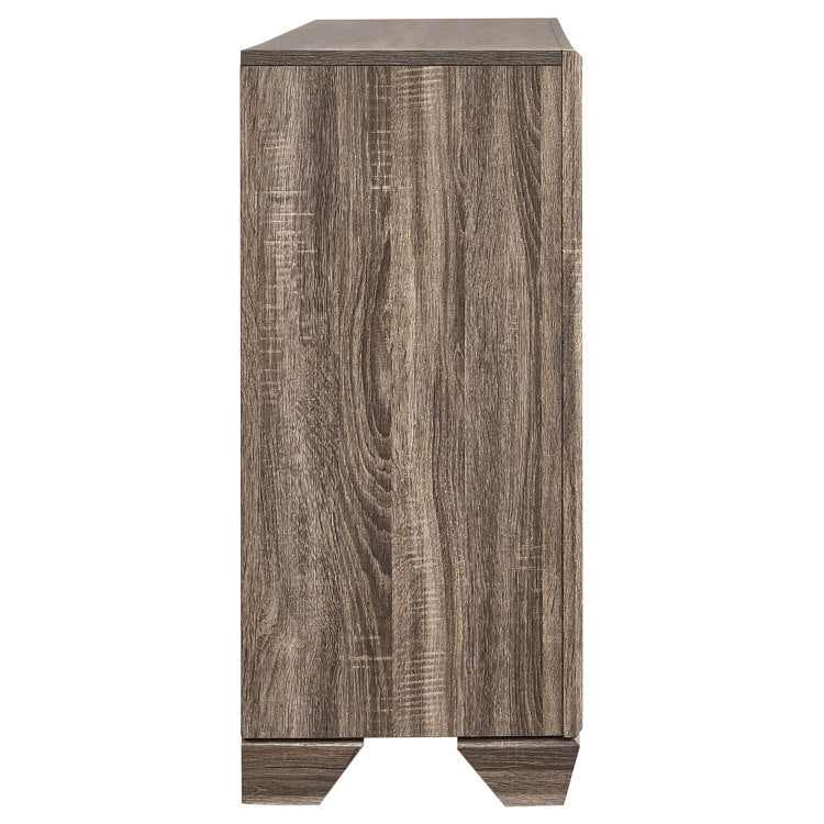 Harrison Washed Taupe 6 Drawer Dresser