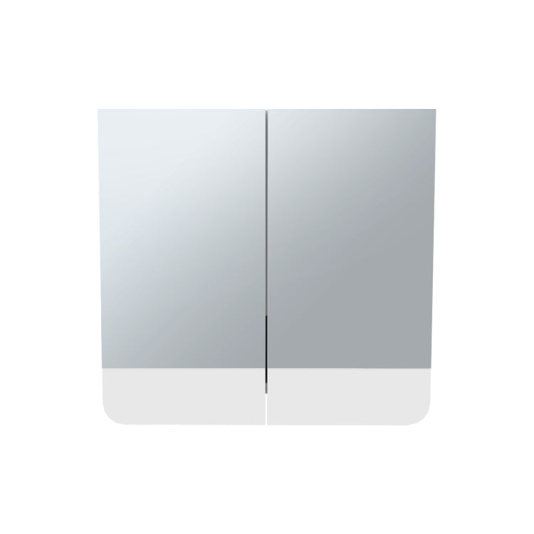 Luv Mirror Medicine Cabinet With Interior Shelves, Modern Bathroom Storage Solution And Organizer, White