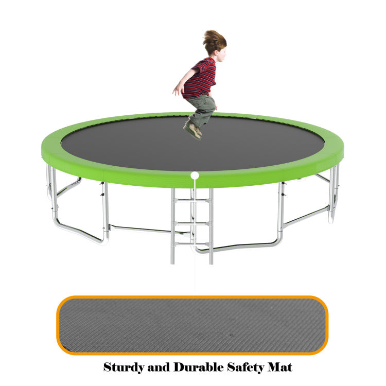 15Ft For Kids Children With Safety Enclosure Net Outdoor Backyards Large Recreational Trampoline