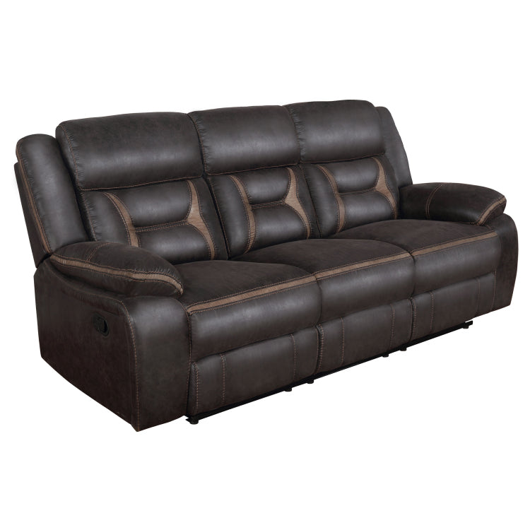 Brazelton Brown 2 Piece Pillow Top Arm Motion Living Room Set