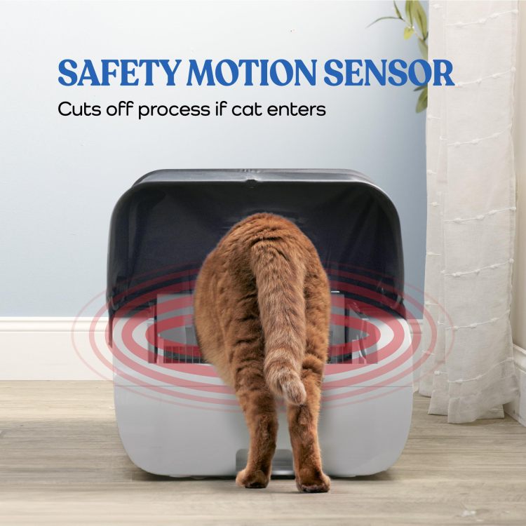 Smart Cat Litter Box Cat Litter Box Wide Opening With Hood