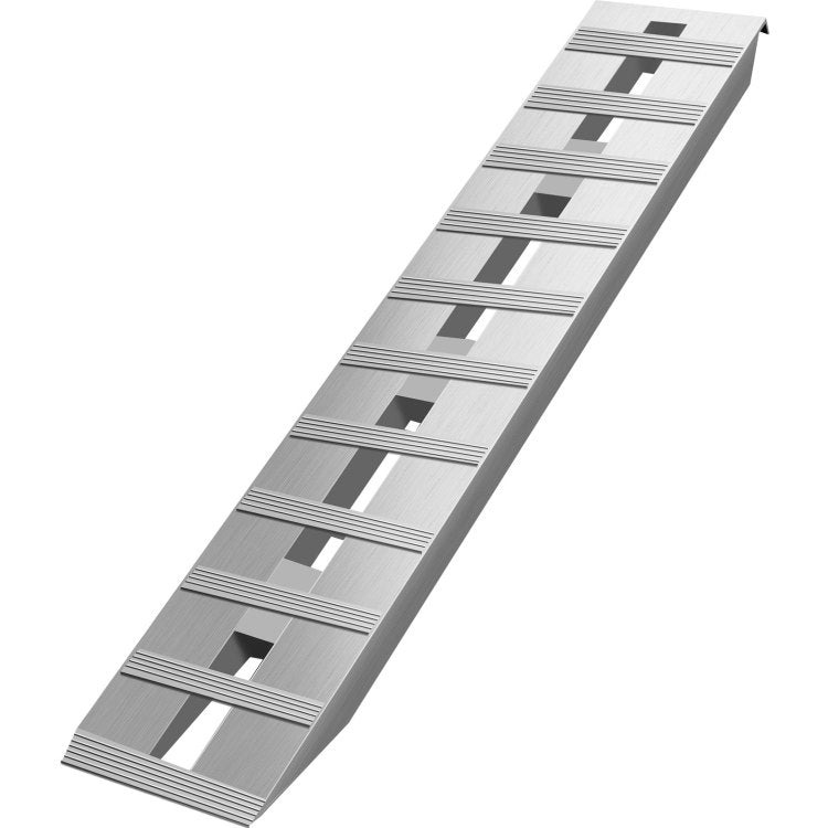 60'' X 12'' X 2.5''Aluminum Trailer Ramps 6000Lbs Total Beavertail Hook End 1 Pair 2 Ramps