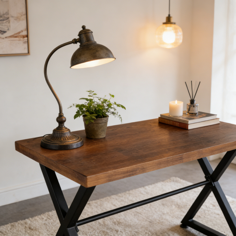 Contemporary Industrial Computer Desk Hallway Decor Nova Table