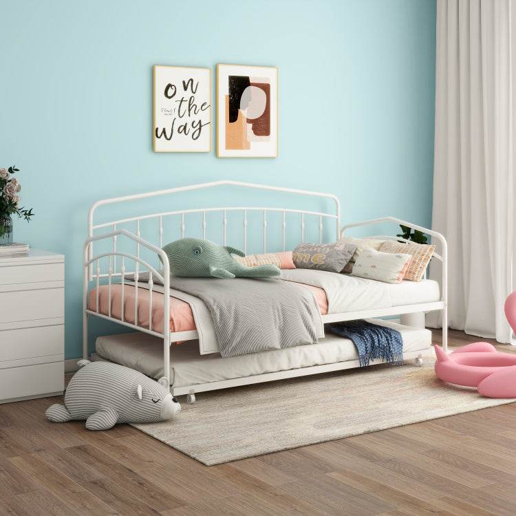 Fox Twin Daybed With Twin Trundle, White