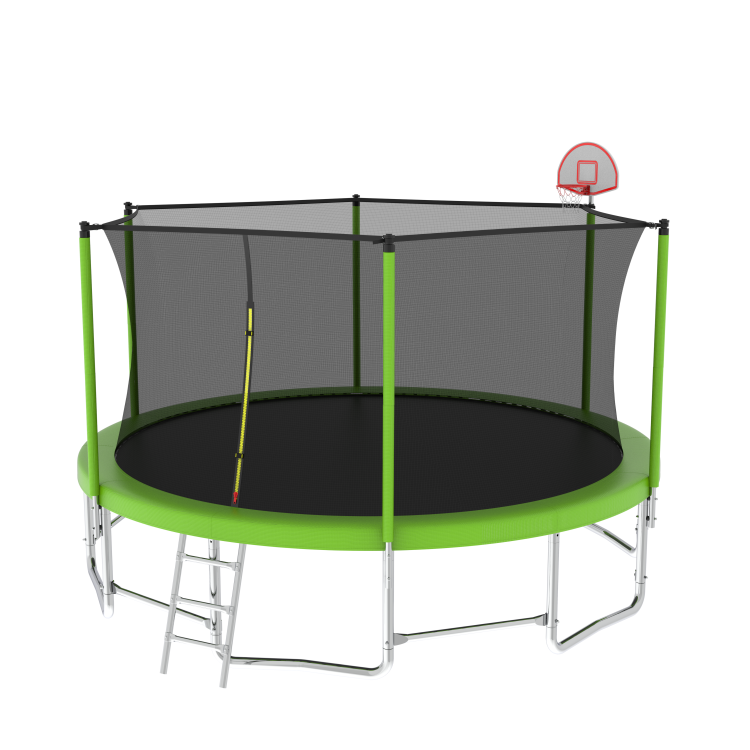 15Ft For Kids Children With Safety Enclosure Net Outdoor Backyards Large Recreational Trampoline
