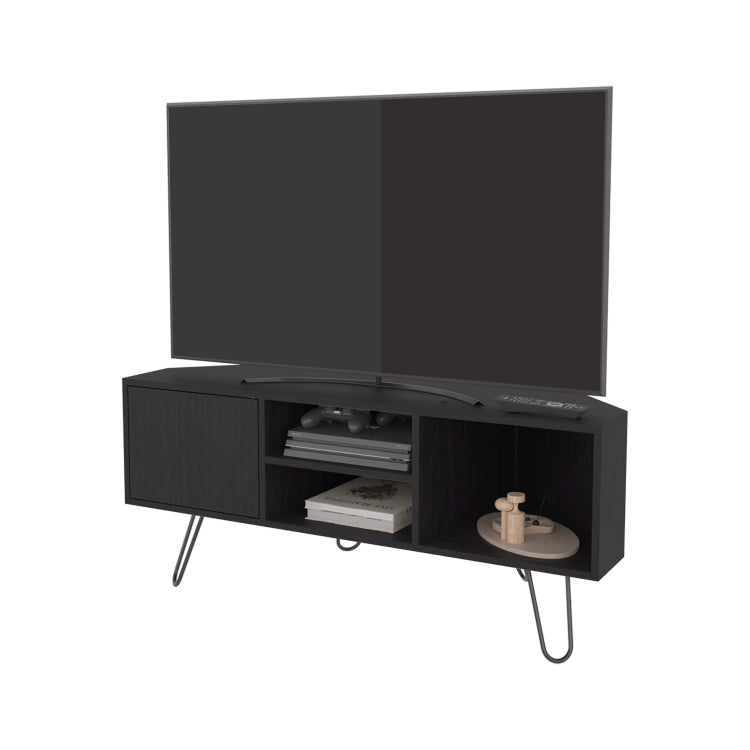 Fredonia Tv Stand 65" With A Door And Open Storage, Wengue