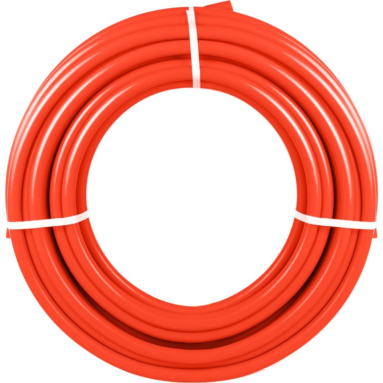 Oxygen Barrier 1 2 Inch 300 Feet Tube Coil Evoh Pex B Pipe, For Residential Commercial Radiant Floor Heating, Red