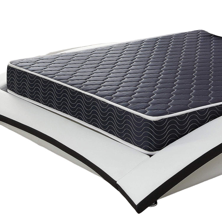 6 Inch Waterproof High Density Foam Mattress With Navy Blue Diamond Quilted Fabric. Quilting Ensures Both Style And Airflow For Cool Sleep.Twin Size