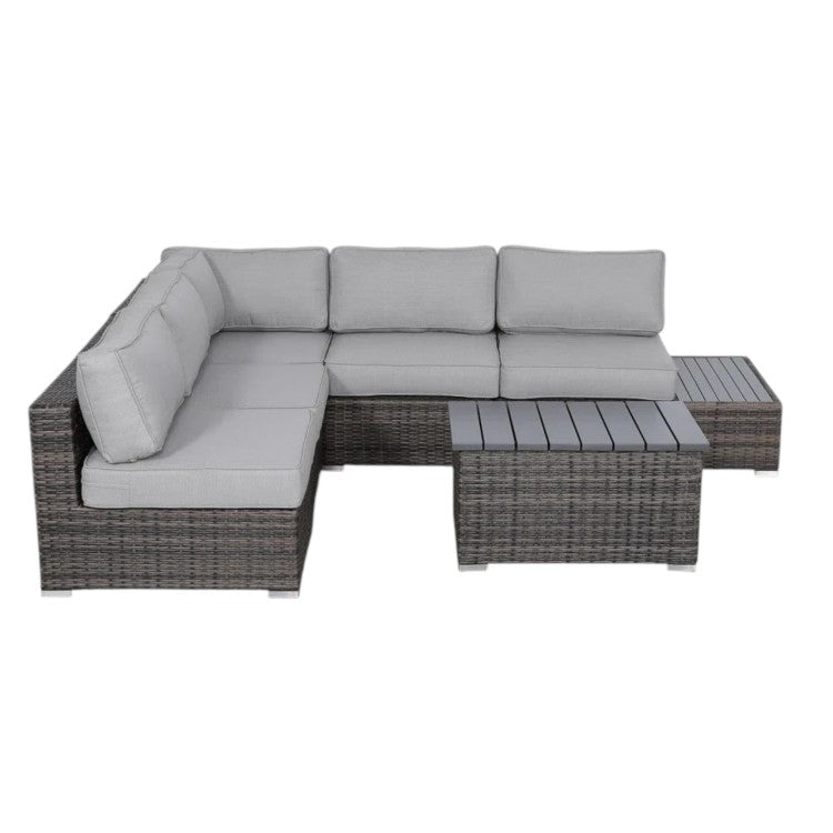 Fully Assembled 4 Person Wicker Patio Set With Cushions