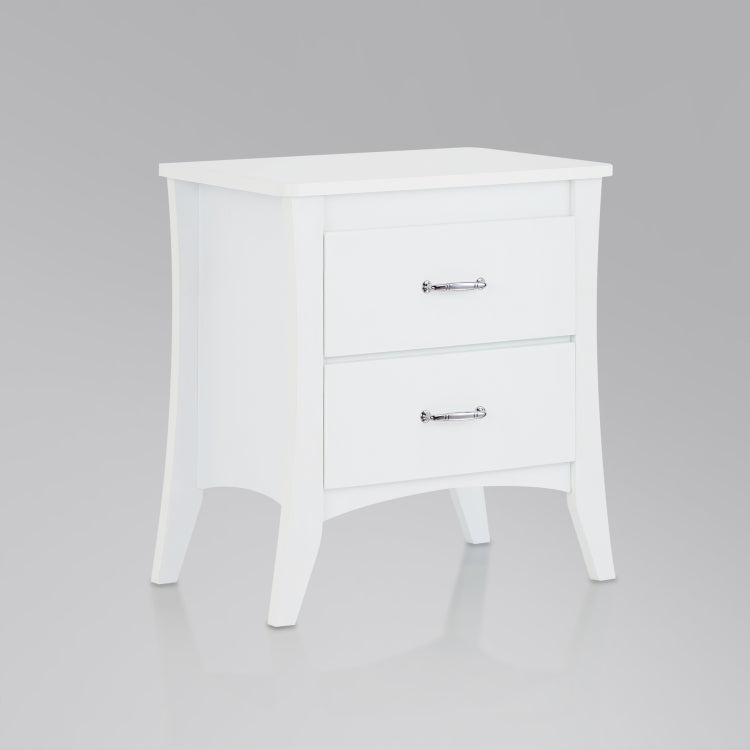 Babb White Finish Accent Table