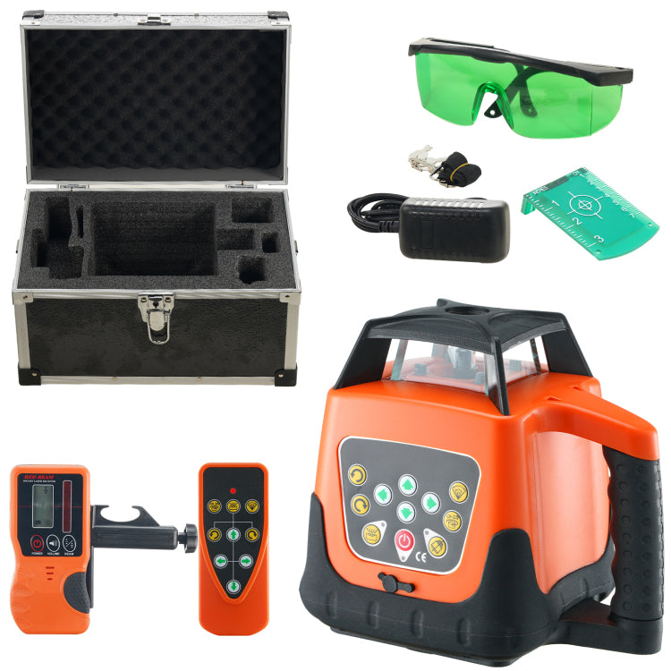 Laser Level, 2000Ft, 360 Degree Self Leveling Green Cross Line Laser, 5 Rotation Speeds & 4 Scanning Angles Adjustment, Ip66 Waterproof Remote Control Manual Self Leveling Mode, Battery Included