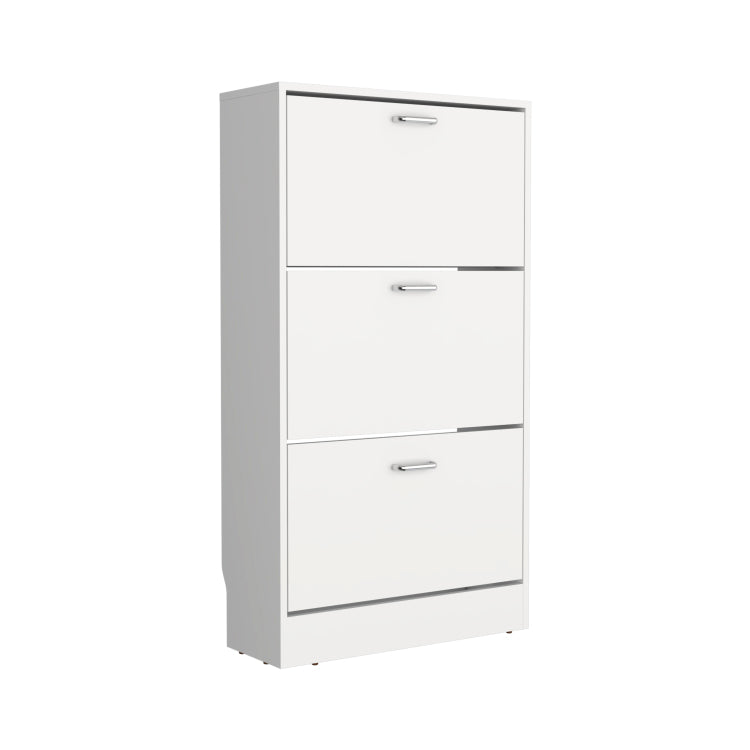 Inola High Pull Down Shoe Rack, Shoe Storage, Entryway, Bedroom, White