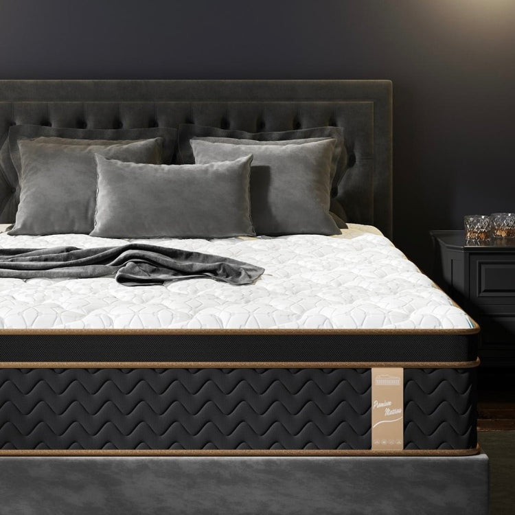 10" Queen Plush Hybrid Mattresses With Independently Encased Coils & Gel Memory Foam, Fiberglass Free, Motion Isolation Edge Support, Mattress In A Box, Certipur Us Certified