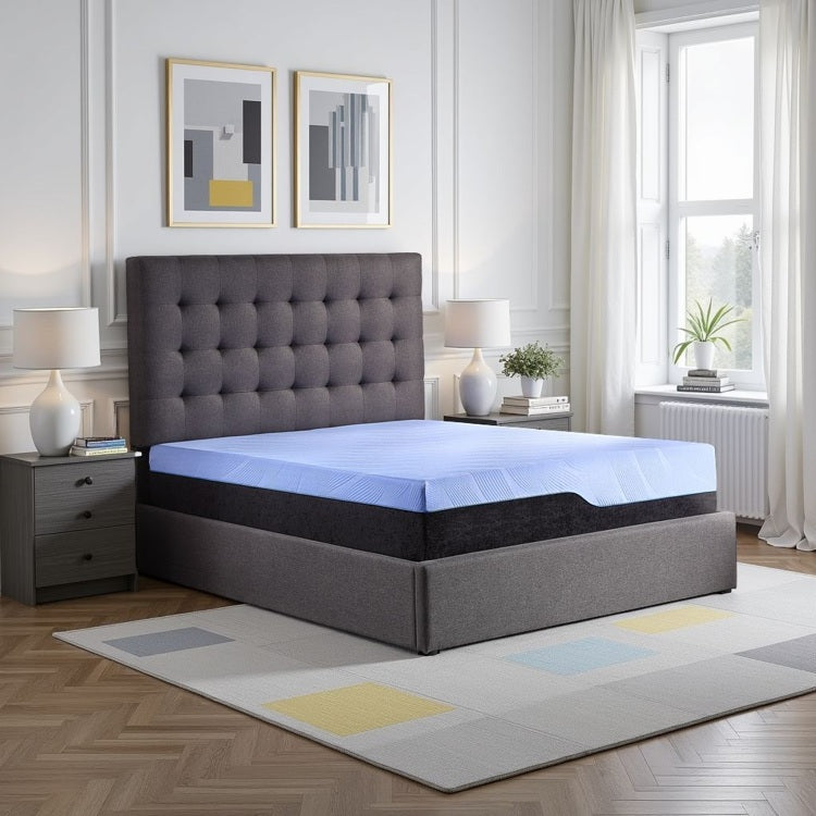 Refresh 12 Inch Hybrid Cooling Gelcare Memory Foam And Coil Adult Mattress, King Size