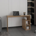 Computer Desk, 3 Shelves, Light Pine