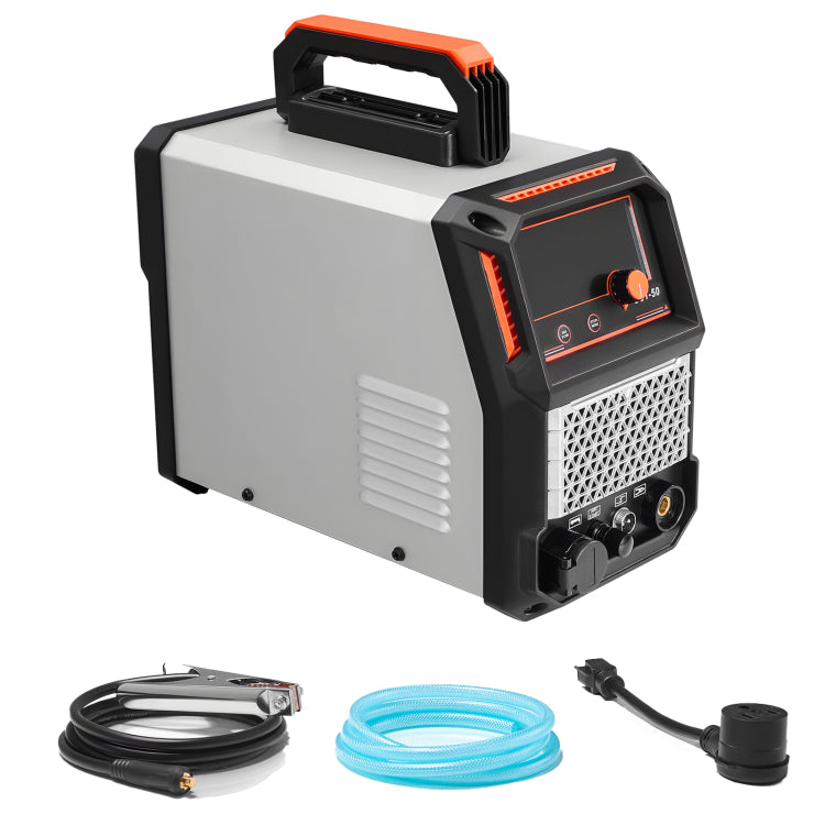 Plasma Cutter, 50A Non Touch Pilot Arc Plasma Cutting Machine, 110V 220V Dual Voltage Digital Display Igbt Inverter With 2T 4T Function & Adjustable Pa Pt Time For Home Repairs, Workshops