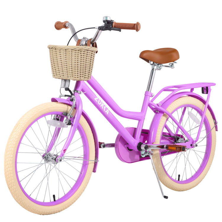 Multiple Colors,Girls Bike With Basket For 7 10 Years Old Kids,20 Inch Wheel ,No Training Wheels Included