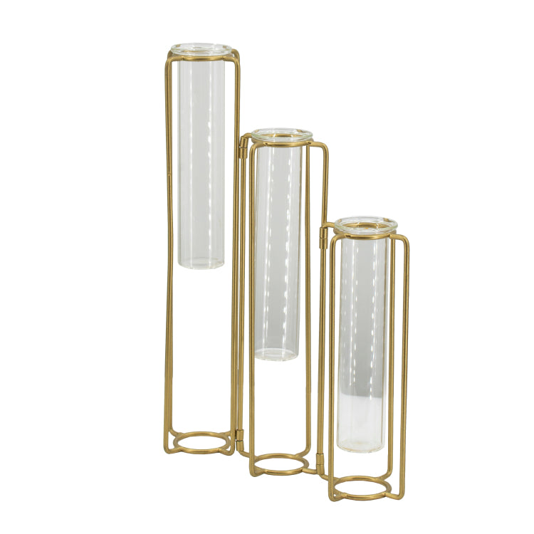 8.5X2.8X15.3 Oversized Pedestal Beaker Vase