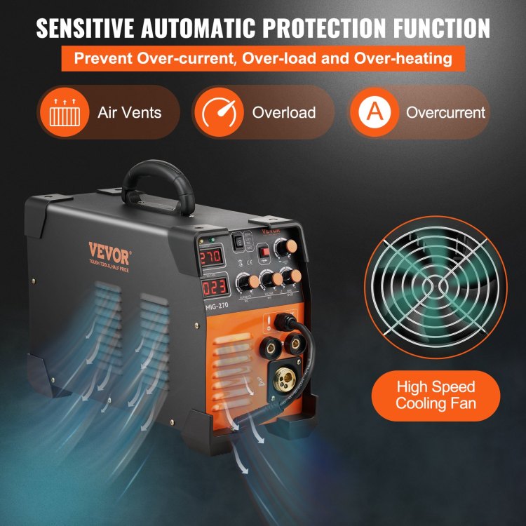 Mig Welder Welding Machine 270A Mig Mma Lift Tig 3 In 1 Welder Combo 110V 220V