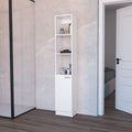 White Linen Cabinet With 1 Door