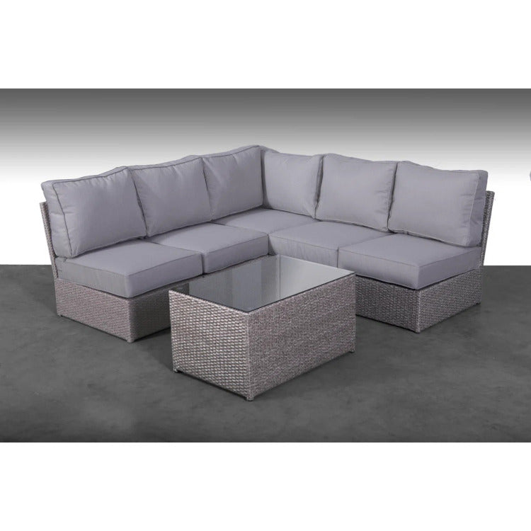 Fully Assembled 4 Person Patio Seating Set With Cushions