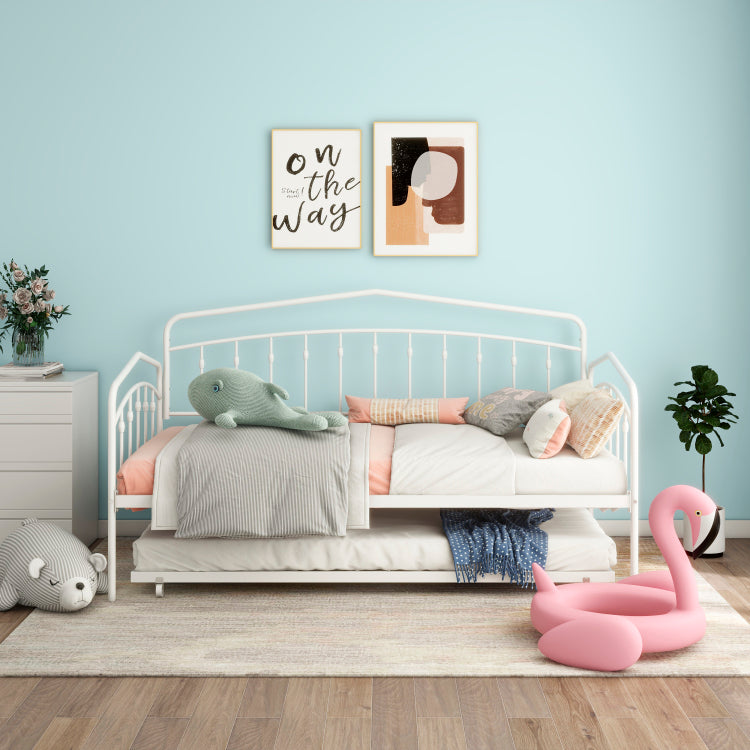 Fox Twin Daybed With Twin Trundle, White