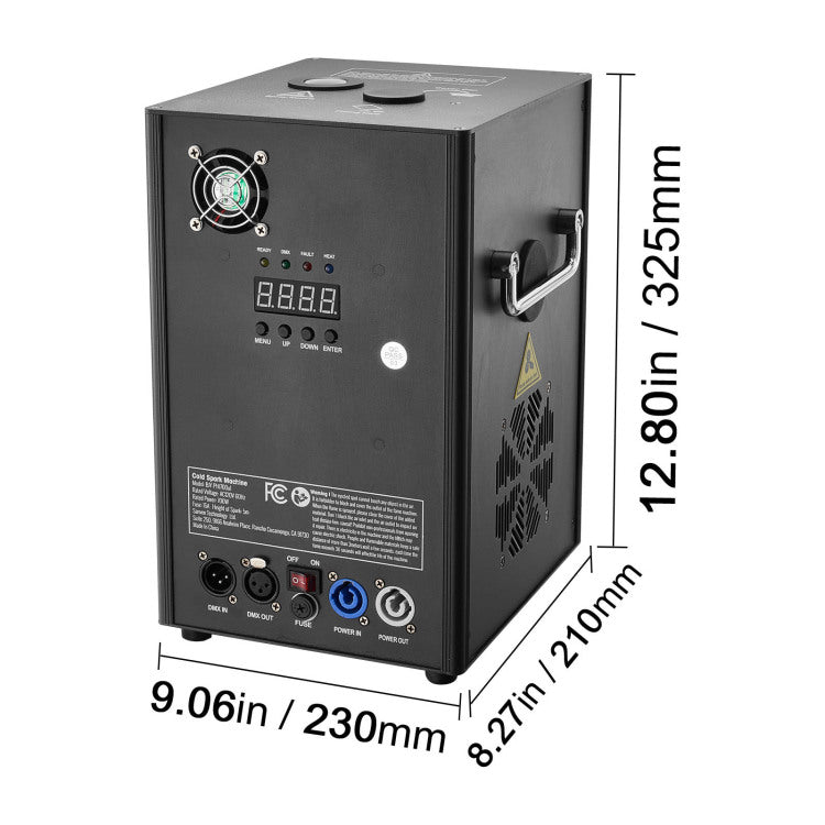 Cold Spark Firework Machinex2 700W 6.6 16.4Ft Stage Dj Wedding Event Party