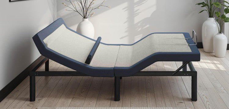 Twin Xl Adjustable Bed Base With Head Foot Tilt And Lumbar Position Adjustment