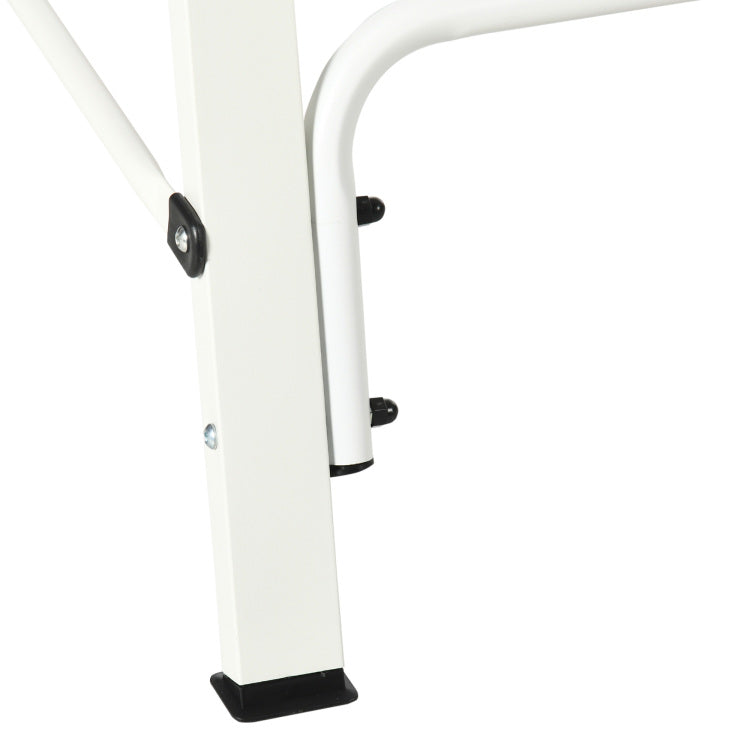 Outsunny Metal Porch Swing Stand, Heavy Duty Swing Frame, Hanging Chair Stand Only, 528 Lbs Weight Capacity, For Backyard, Patio, Lawn, Playground, White