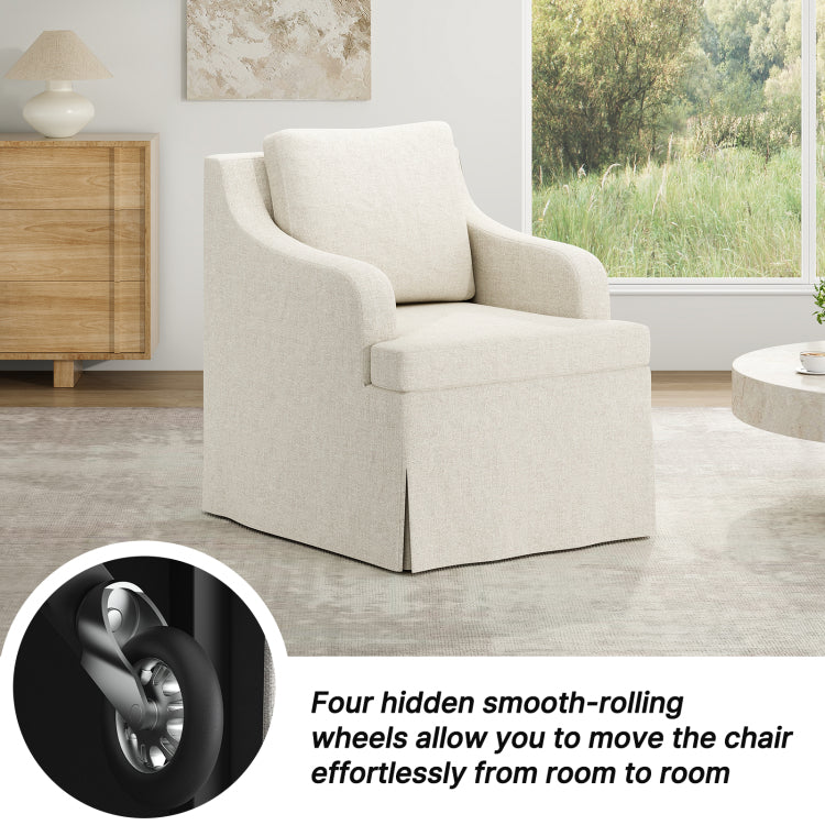 Dining Chair With Armrest,Kitchen Chair With Soft Upholstered And High Density Sponge Cushion,Accent Chair For Living Room,Bedroom,And Dining Room,Restruant