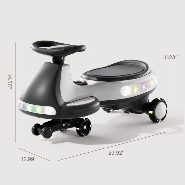Kids Electric Ride On Car 12V Electric Wiggle Car , Led Lights , Music,Anti Rollover For Boys And Girls Ages 3 Indoor Outdoor