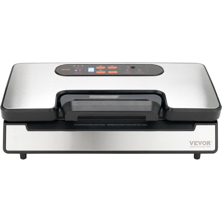 Vacuum Sealer Machine, 90Kpa 130W Powerful Dual Pump And Dual Sealing, Dry And Moist Food Storage, Automatic And Manual Air Sealing System With Built In Cutter, With Seal Bag And External Hose
