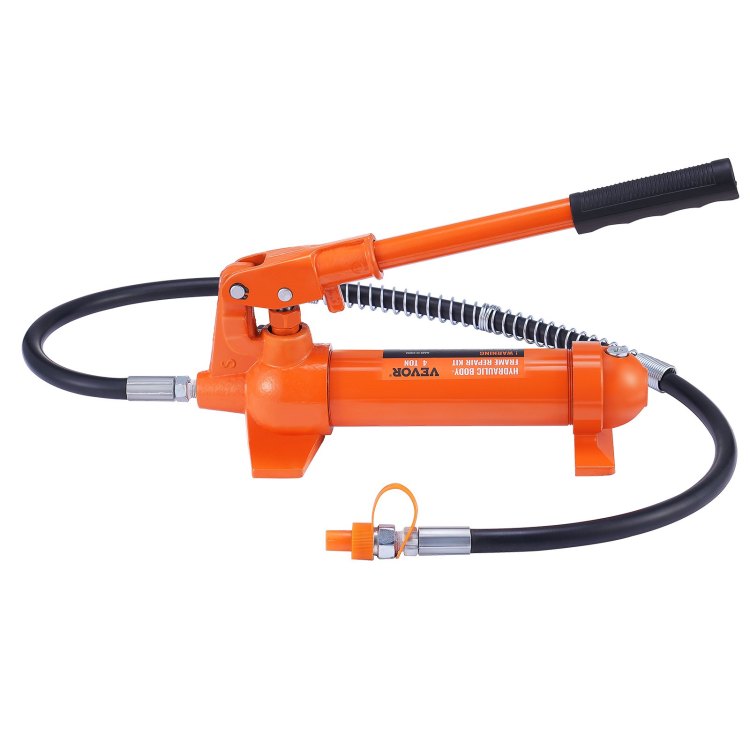 4 Ton 8800 Lbs Porta Power, Portable Hydraulic Ram With 3.9 Ft 1.2 M Oil Hose, Auto Body Frame Repair Kit With Storage Case For Car Repair, Truck, Farm