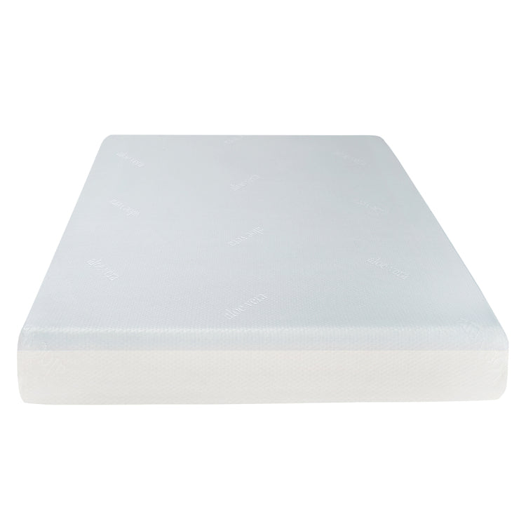 6 In. Firm Gel Memory Foam Mattress For Full Size Bed, White