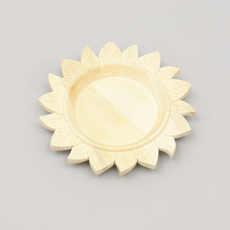 Handcrafted 13" Wood Charger Plate Wooden Dinning Placemat Artisan Wood Tableware