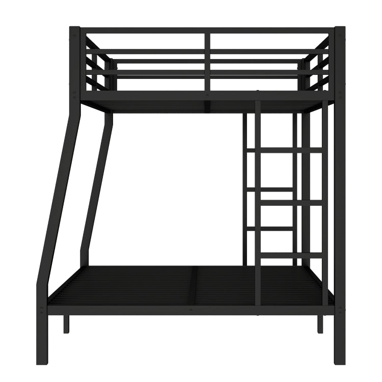 Metal Full Xl Over Queen Bunk Bed For Teens And Adults,Space Saving Noise Reduced No Box Spring Needed