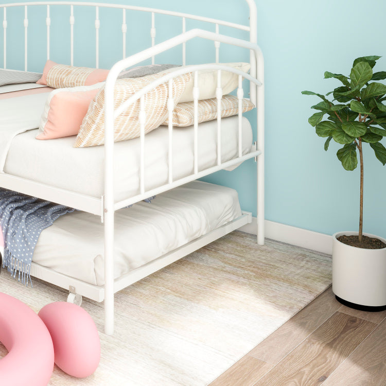 Fox Twin Daybed With Twin Trundle, White