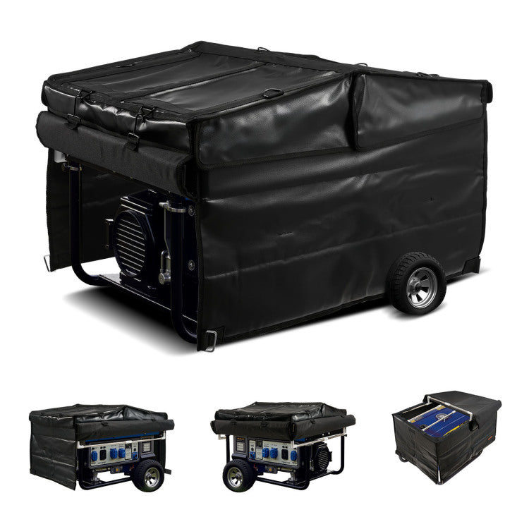 Generator Cover Universal Waterproof Cover 420D For 3500 12000W 34X26X21In